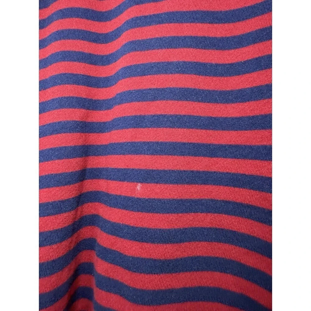 We The Free Classic Striped Oversized Crewneck Red Navy Stripe Size Large